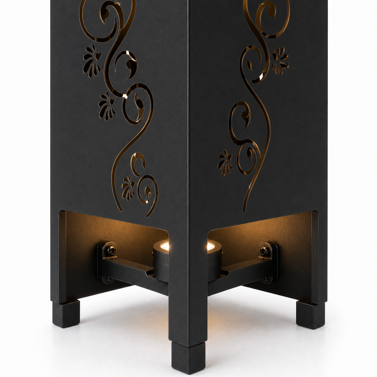 Design 172 bottom light bracket detail for metal garden light tower