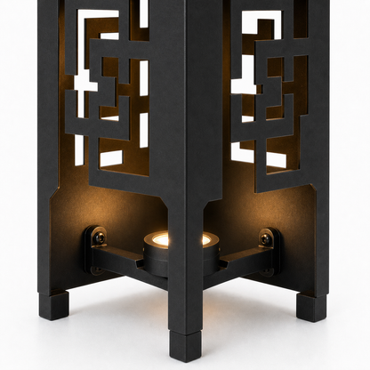 Design 173 bottom light bracket detail for metal garden light tower