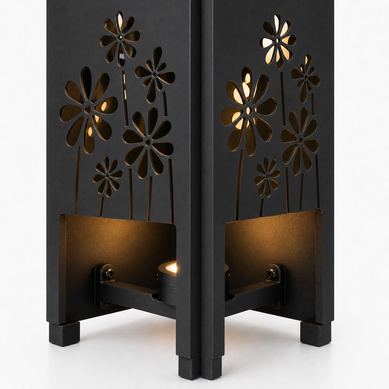 Design 174 bottom light bracket detail for metal garden light tower