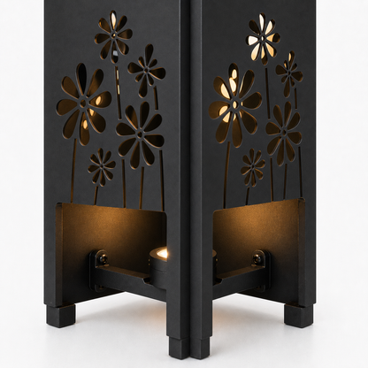 Design 174 bottom light bracket detail for metal garden light tower