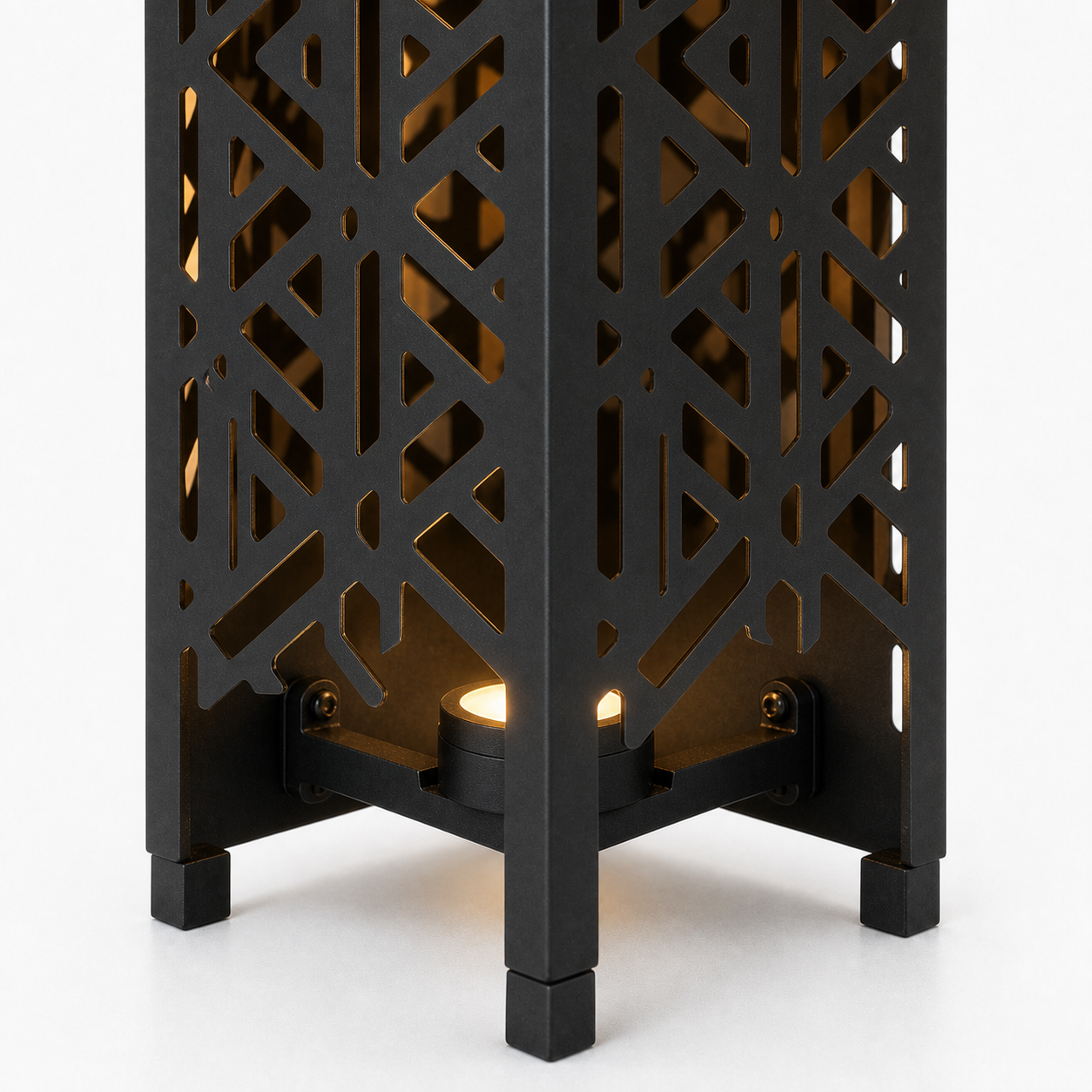 Design 176 bottom light bracket detail for metal garden light tower