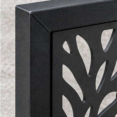 Framed laser cut panel for architectural screening