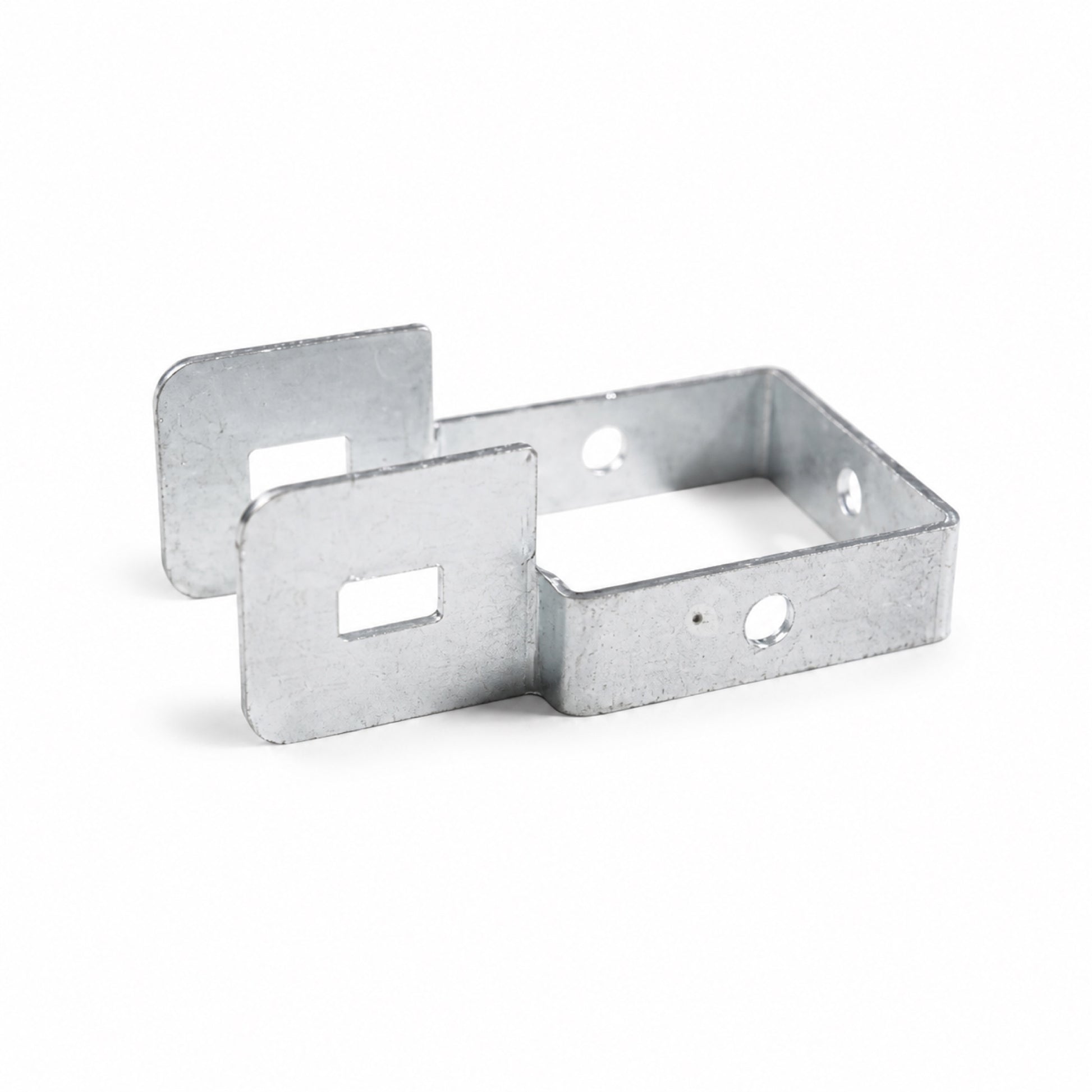 Rectangular Steel Frame Bracket for Fence and Gate Assembly - view 1