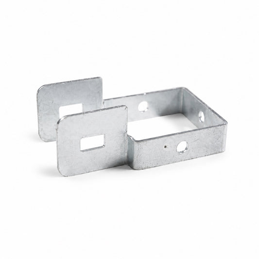 Rectangular Steel Frame Bracket for Fence and Gate Assembly - view 1