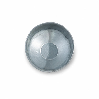 1-1/2" Round Galvanized Steel Fence Post Cap - inside bottom view product image