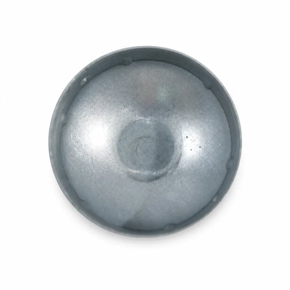 2-1/2" Round Galvanized Steel Fence Post Cap - inside bottom view product image