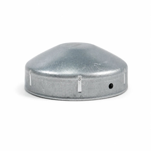 3" Round Galvanized Steel Fence Post Cap - side profile product image