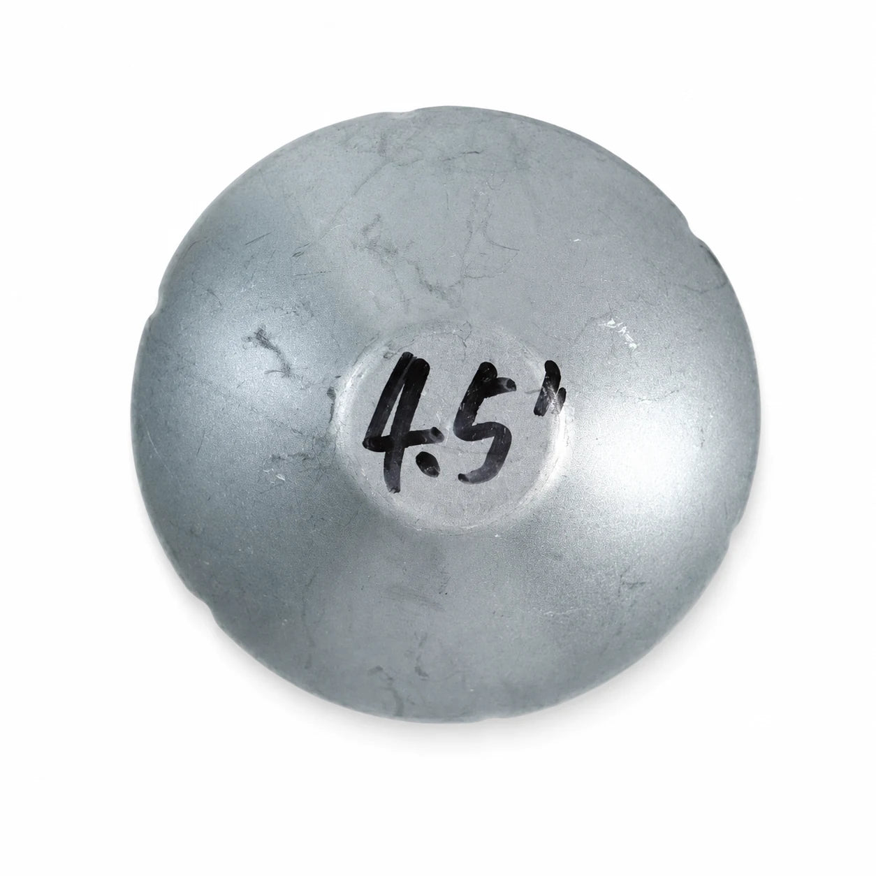 4-1/2" Round Galvanized Steel Fence Post Cap - top view product image