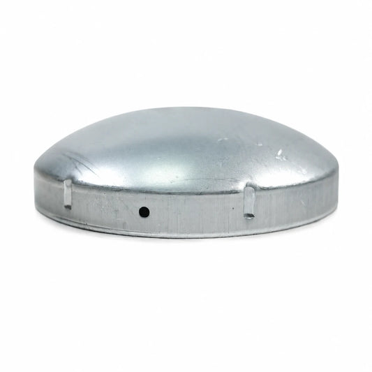 5-1/2" Round Galvanized Steel Fence Post Cap - side profile product image