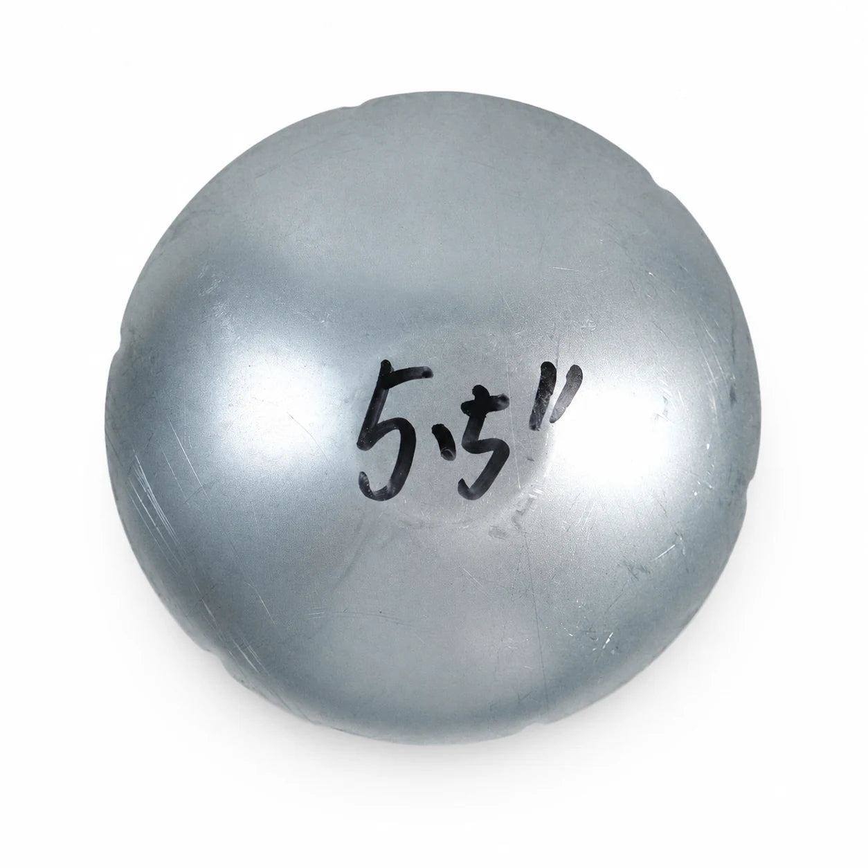 5-1/2" Round Galvanized Steel Fence Post Cap - top view product image