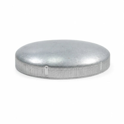 6-1/2" Round Galvanized Steel Fence Post Cap - side profile product image
