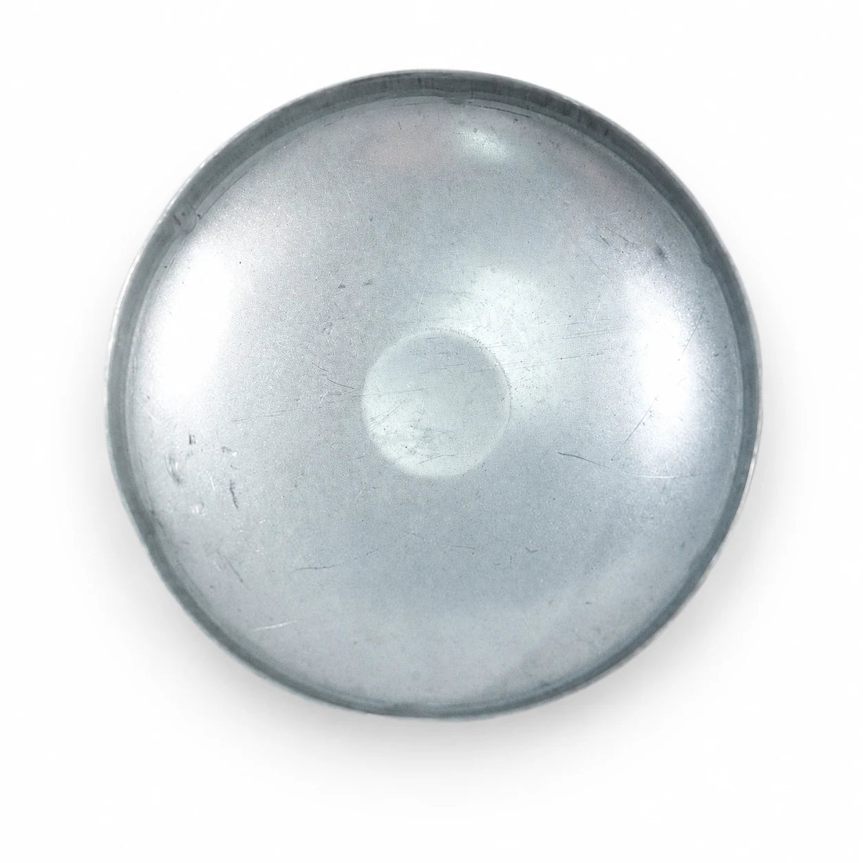 6-5/8" Round Galvanized Steel Fence Post Cap - inside bottom view product image