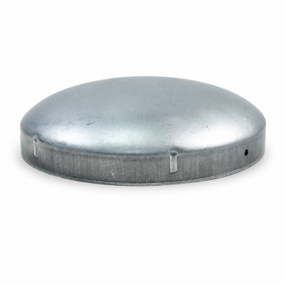 6-5/8" Round Galvanized Steel Fence Post Cap - side profile product image