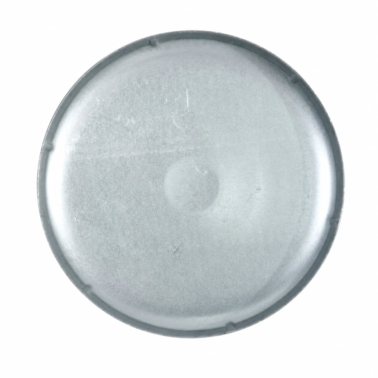 8-5/8" Round Galvanized Steel Fence Post Cap - inside bottom view product image