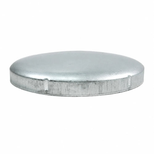 8-5/8" Round Galvanized Steel Fence Post Cap - side profile product image