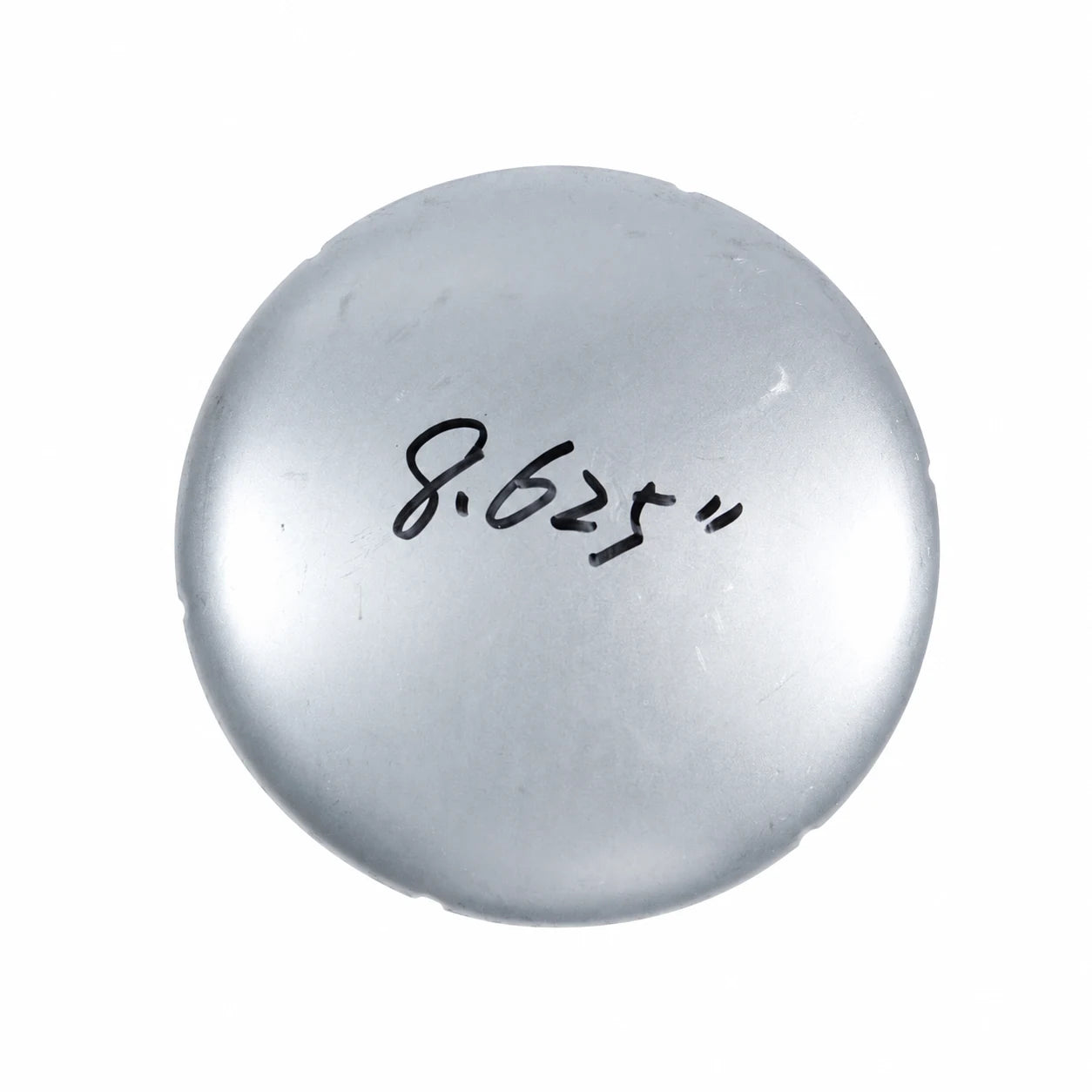 8-5/8" Round Galvanized Steel Fence Post Cap - top view product image