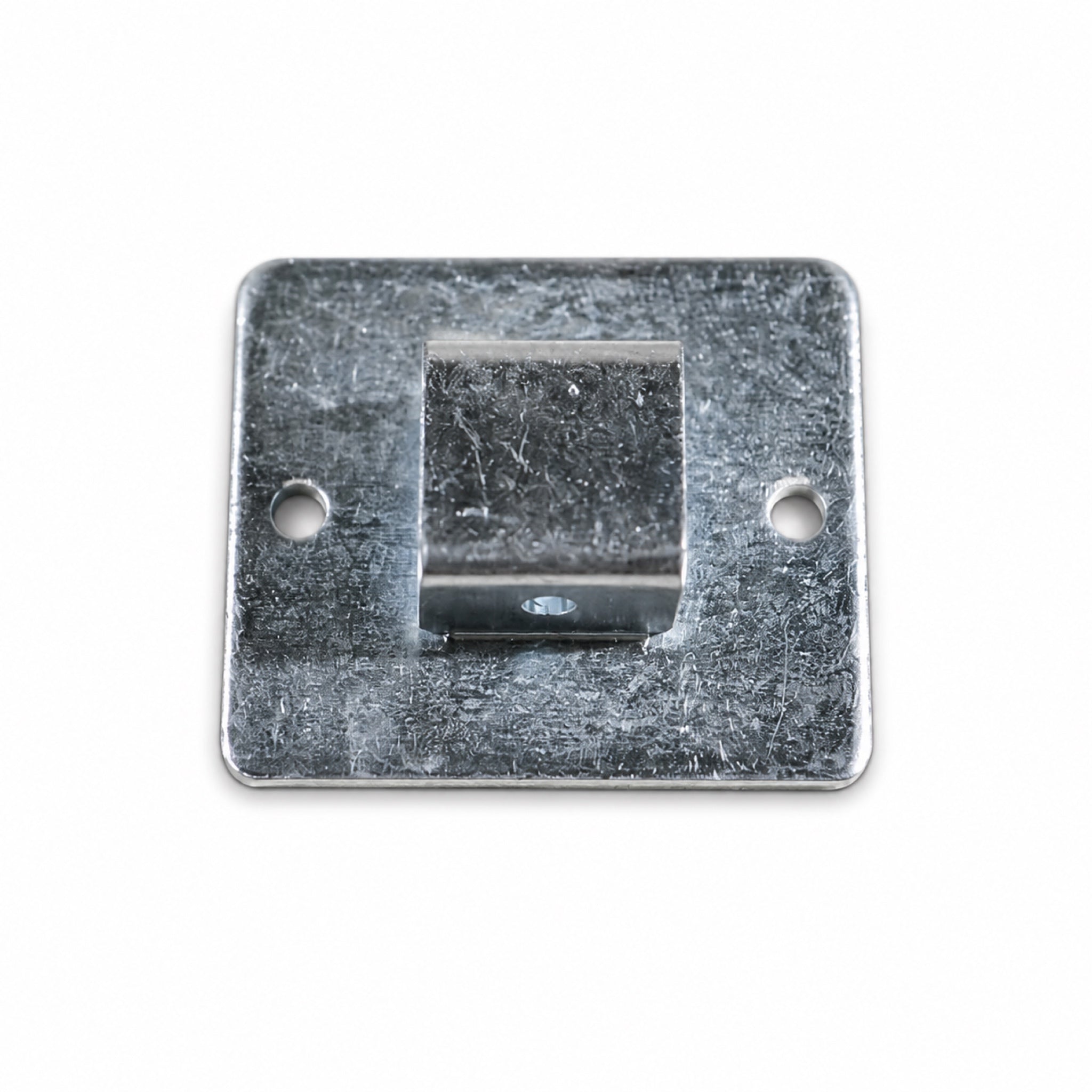 Small Square Tube Base Shoe for Metal Fence Posts - view 1