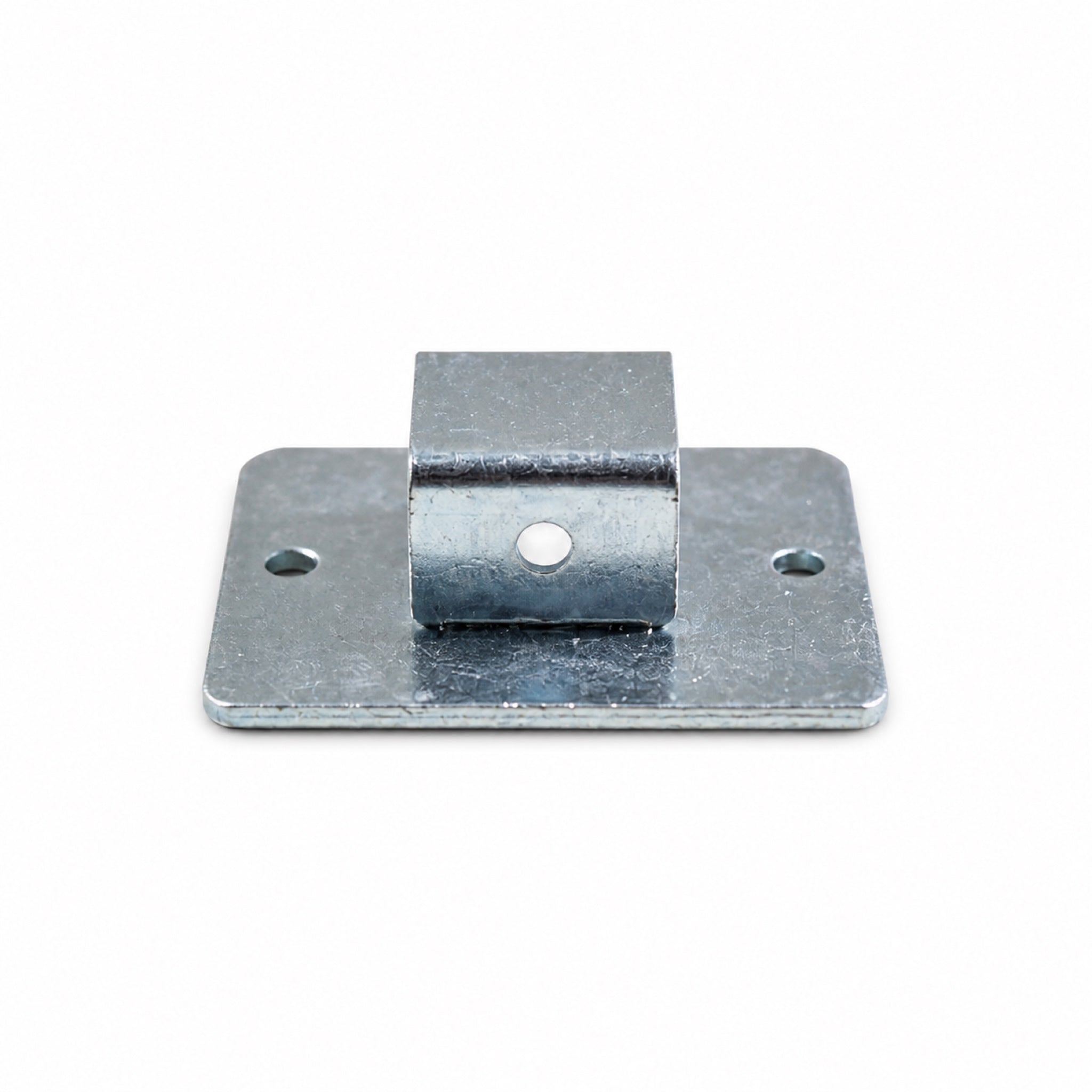Small Square Tube Base Shoe for Metal Fence Posts - view 2