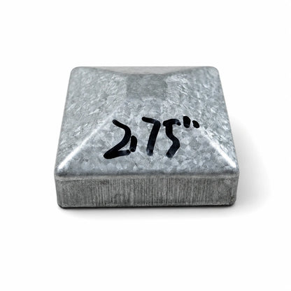 2-3/4" Square Aluminum Fence Post Cap - product image 1