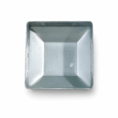 2-3/8" Square Galvanized Steel Fence Post Cap - inside bottom view product image