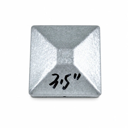 3-1/2" Square Aluminum Fence Post Cap - product image 1