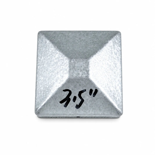 3-1/2" Square Aluminum Fence Post Cap - product image 1