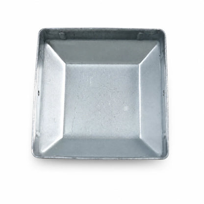 3-1/2" Square Galvanized Steel Fence Post Cap - inside bottom view product image