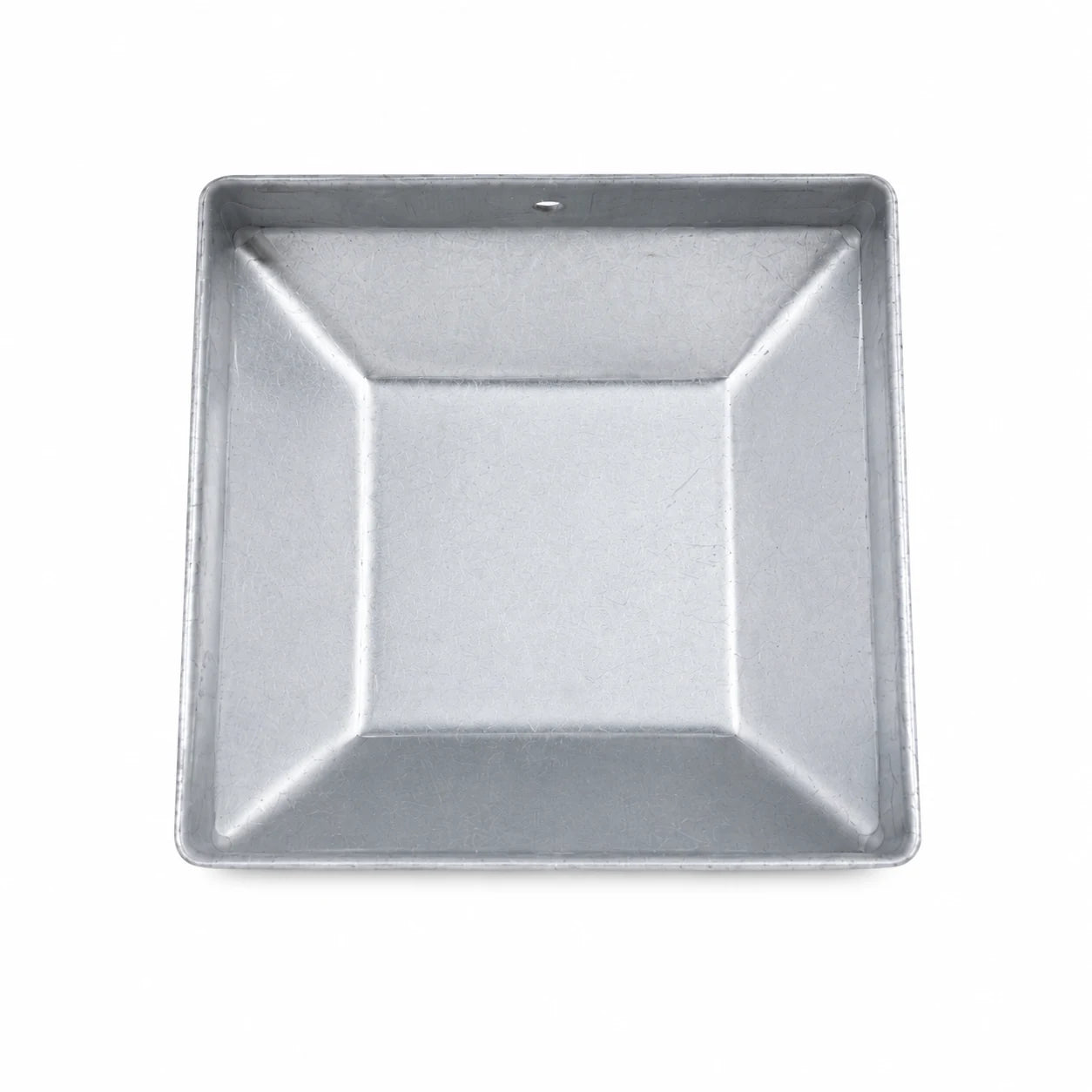 3.2" Square Galvanized Steel Fence Post Cap - inside bottom view product image