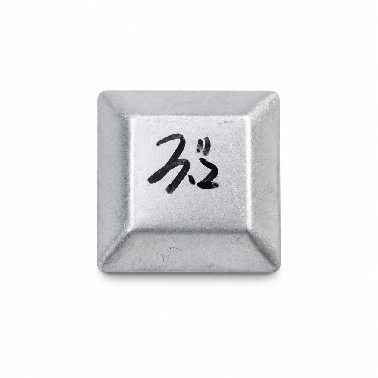 3.2" Square Galvanized Steel Fence Post Cap - top view product image