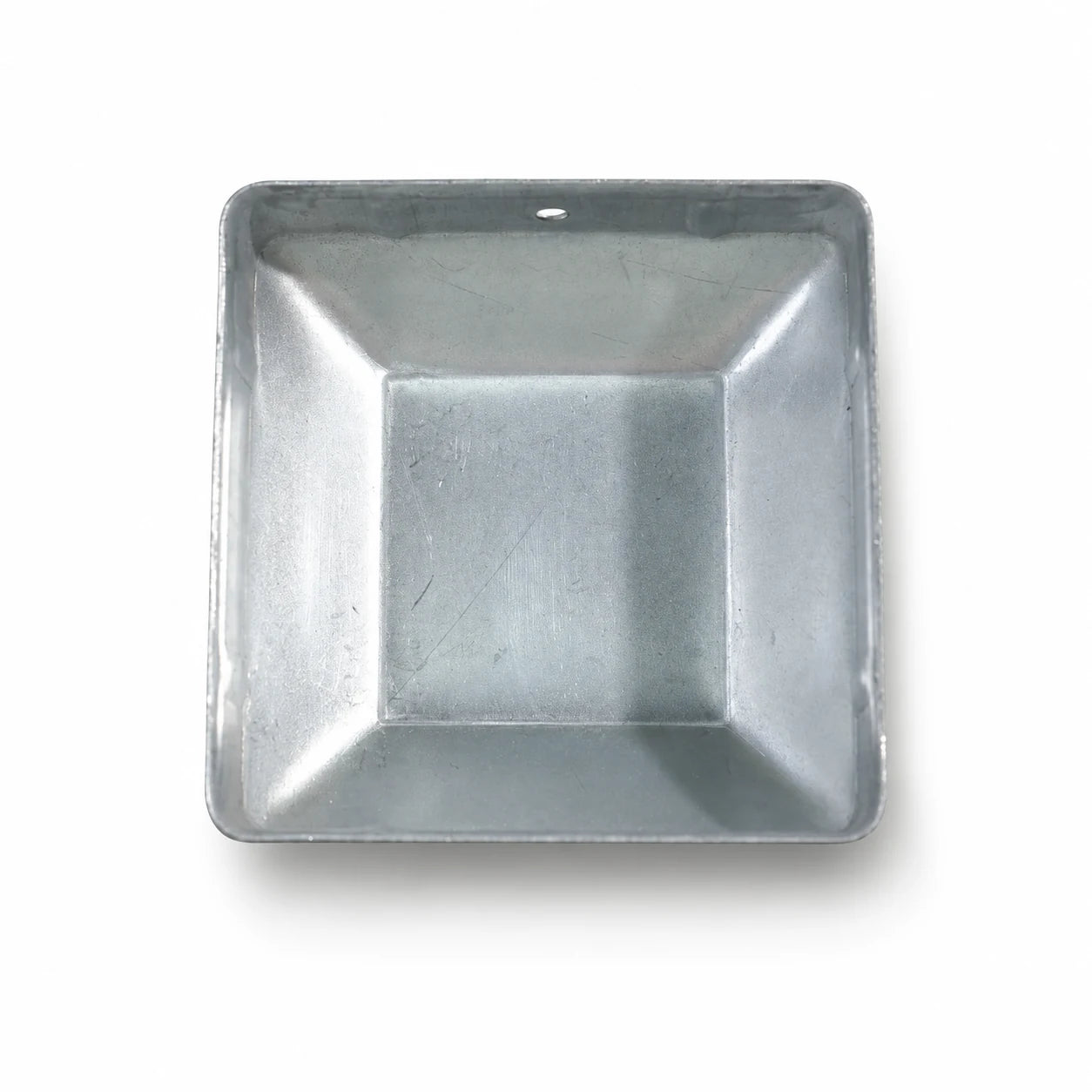 3" Square Galvanized Steel Fence Post Cap - inside bottom view product image
