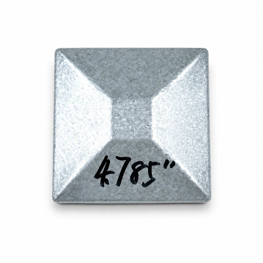 4-25/32" Square Aluminum Fence Post Cap - product image 1