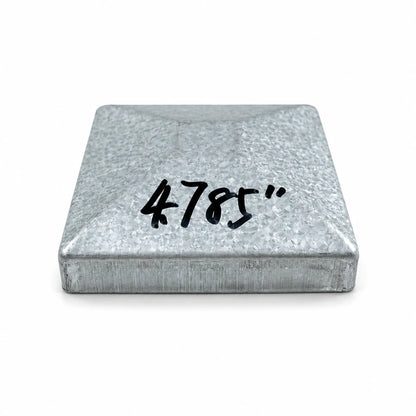 4-25/32" Square Aluminum Fence Post Cap - product image 2