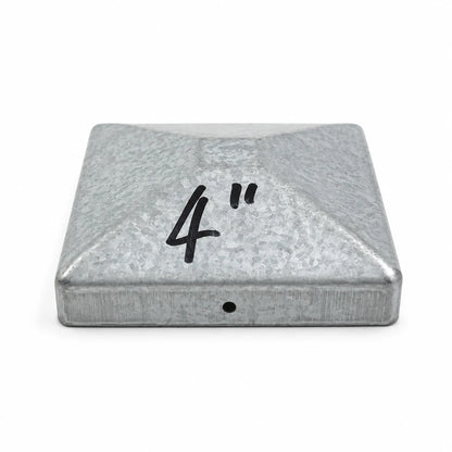 4" Square Aluminum Fence Post Cap - product image 2