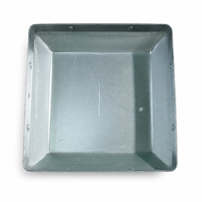 6" Square Galvanized Steel Fence Post Cap - inside bottom view product image
