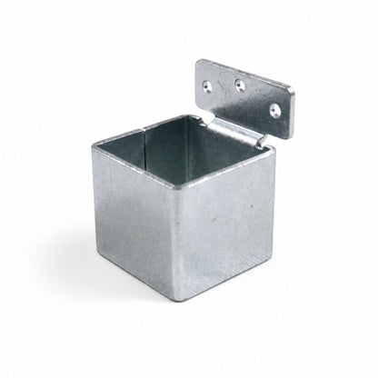 Square Tube Sleeve Connector with Mounting Plate - view 1