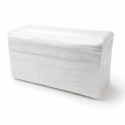 V-fold multifold paper towel pack containing 250 single-ply sheets