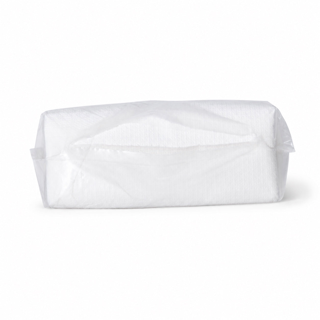 V-fold paper hand towel package detail showing folded towel edges