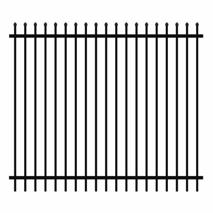 Eone 1800 x 2400mm Spear Security Fence Panel - Stain Black - Eone Industry