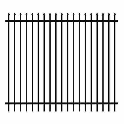 Eone Aluminum 1500 x 2400mm Spear Security Fence Panel - Stain Black - Eone Industry