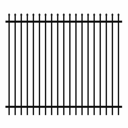 Eone Aluminum 1800 x 2400mm Spear Security Fence Panel - Stain Black - Eone Industry