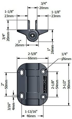 Eone Self Closing Pool Gate Hinge Black - Eone Industry