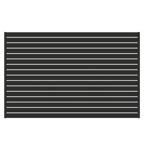 Eone Aluminum Horizontal Slat Privacy Screen - Stain Black - Eone Industry
