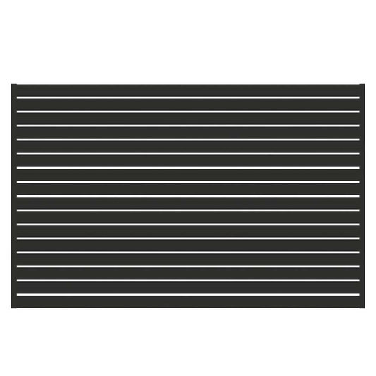 Eone Aluminum Horizontal Slat Privacy Screen - Stain Black - Eone Industry