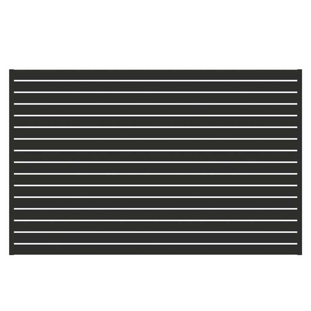Eone Aluminum Horizontal Slat Entry Gate - Stain Black - Eone Industry