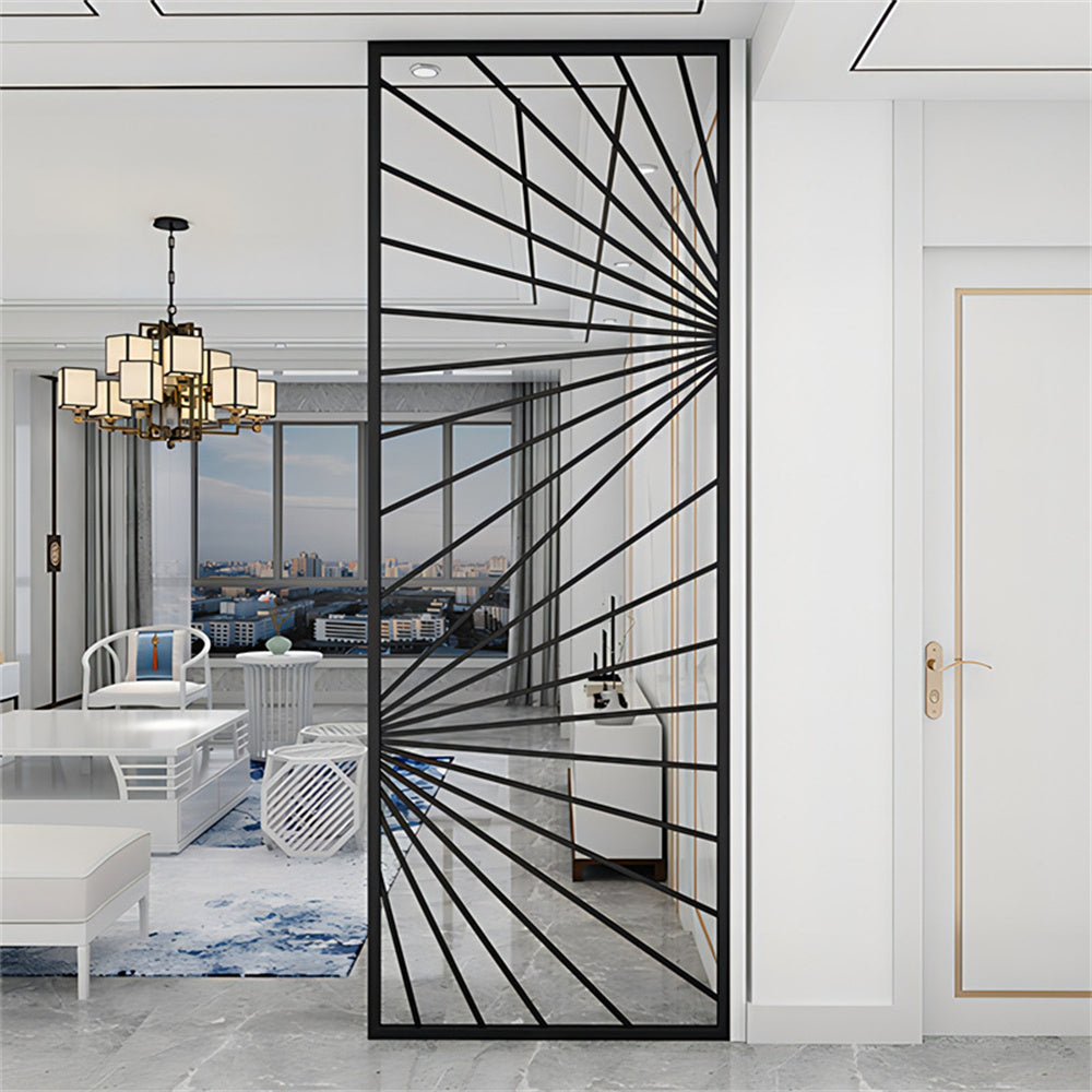 Eone Indoor Black Star Line Design Decorative Screens Panel
