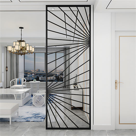 Eone Indoor Black Star Line Design Decorative Screens Panel