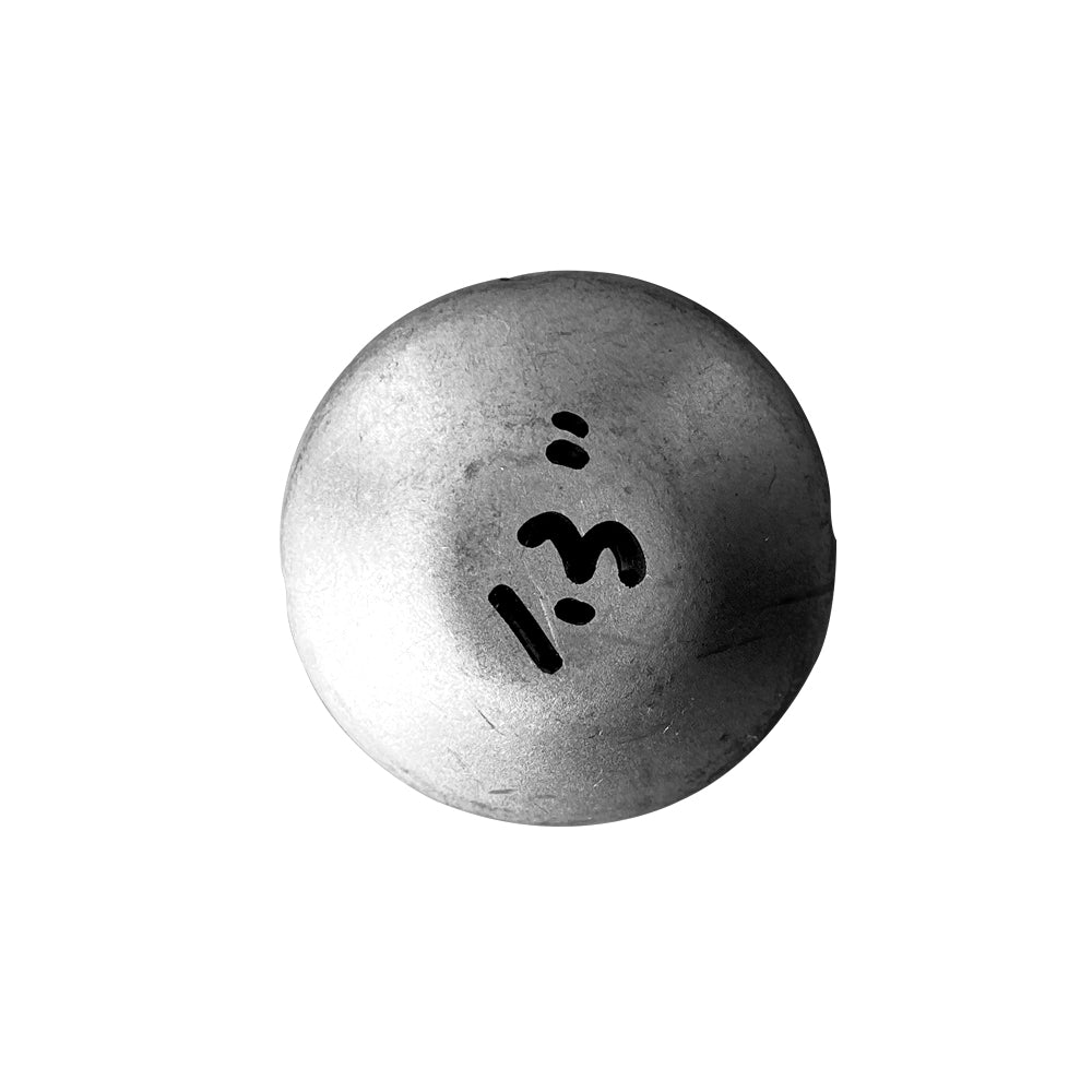 1.3 inch round steel fence post cap with black powder coated finish