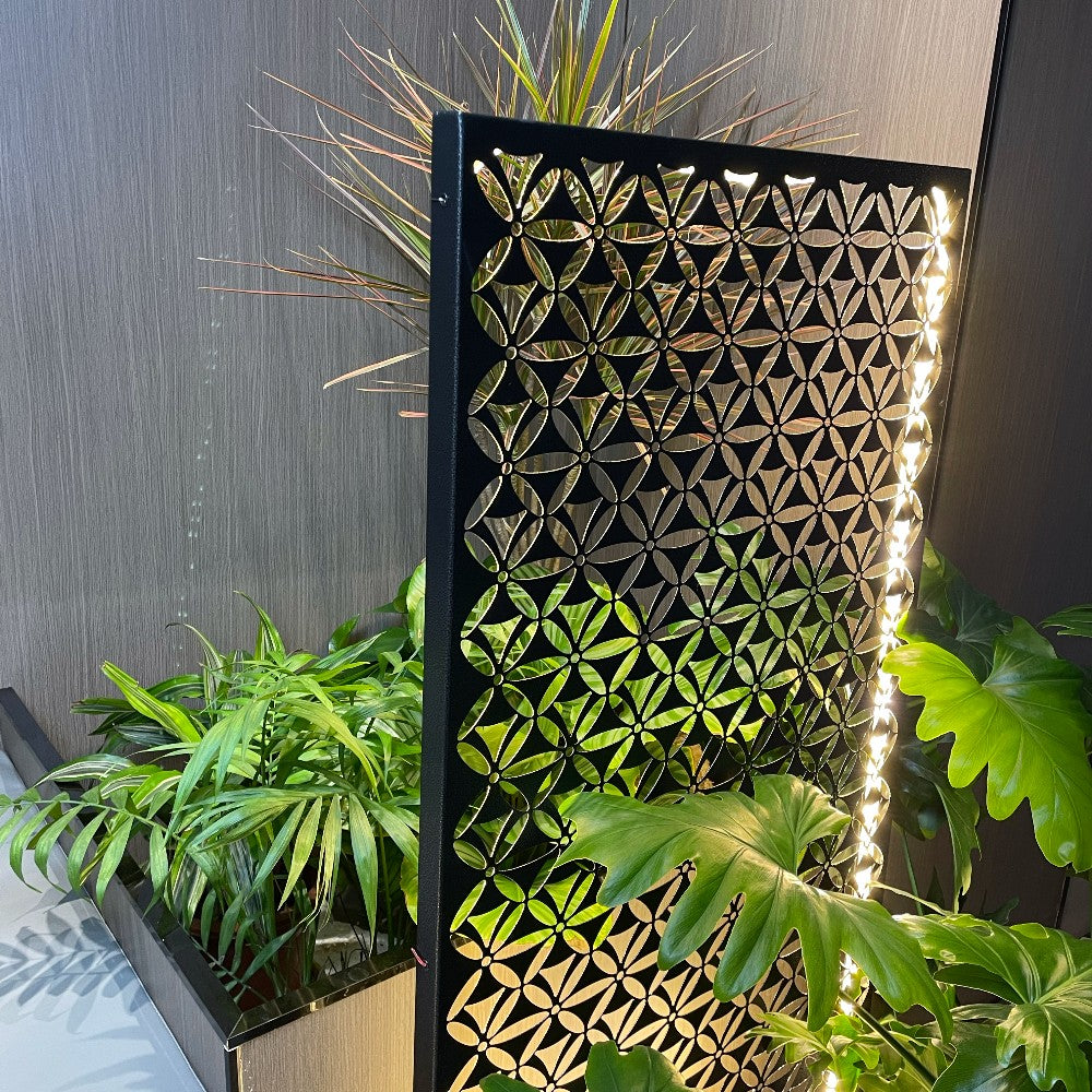 custom laser cut decorative metal screen panel