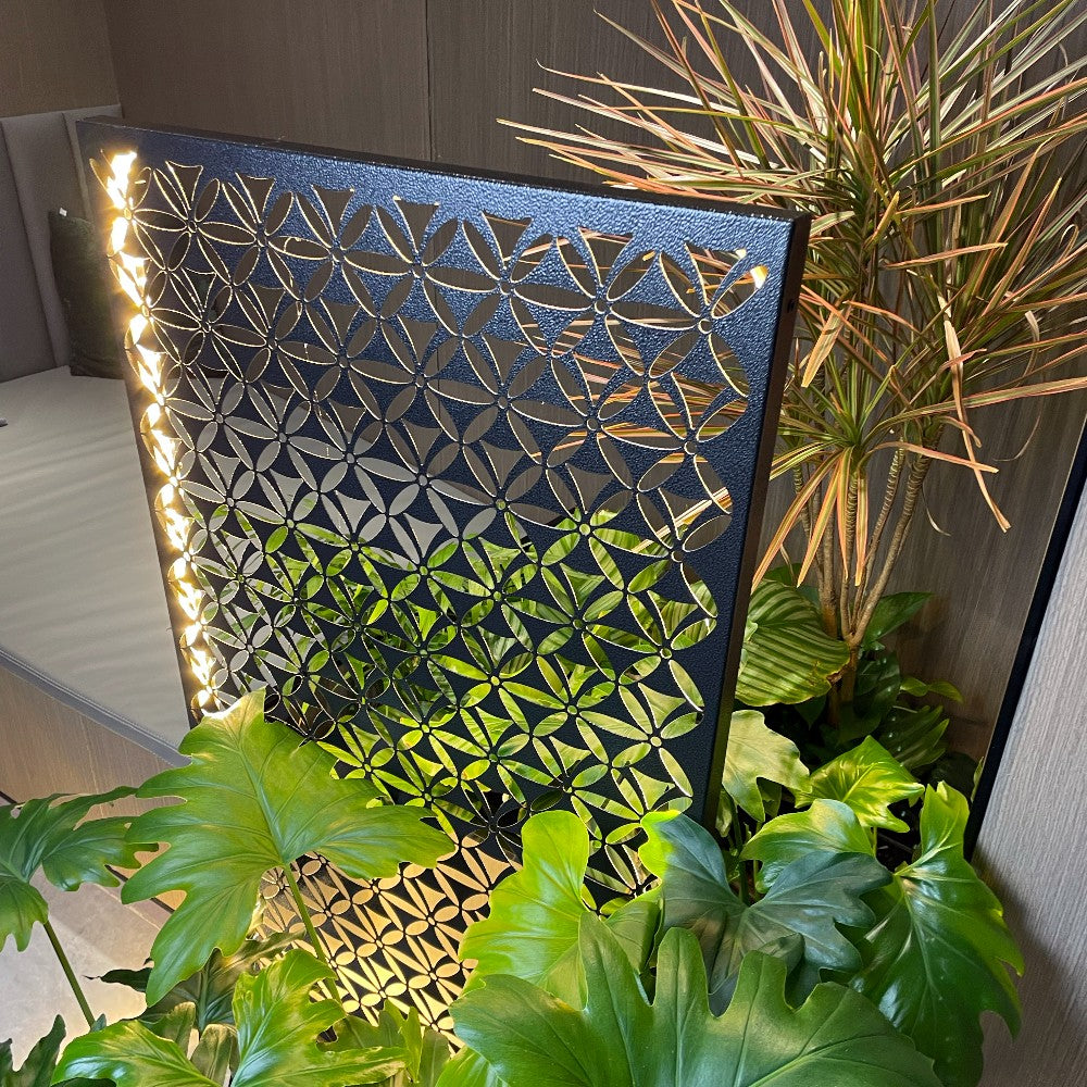 custom laser cut decorative metal screen panel