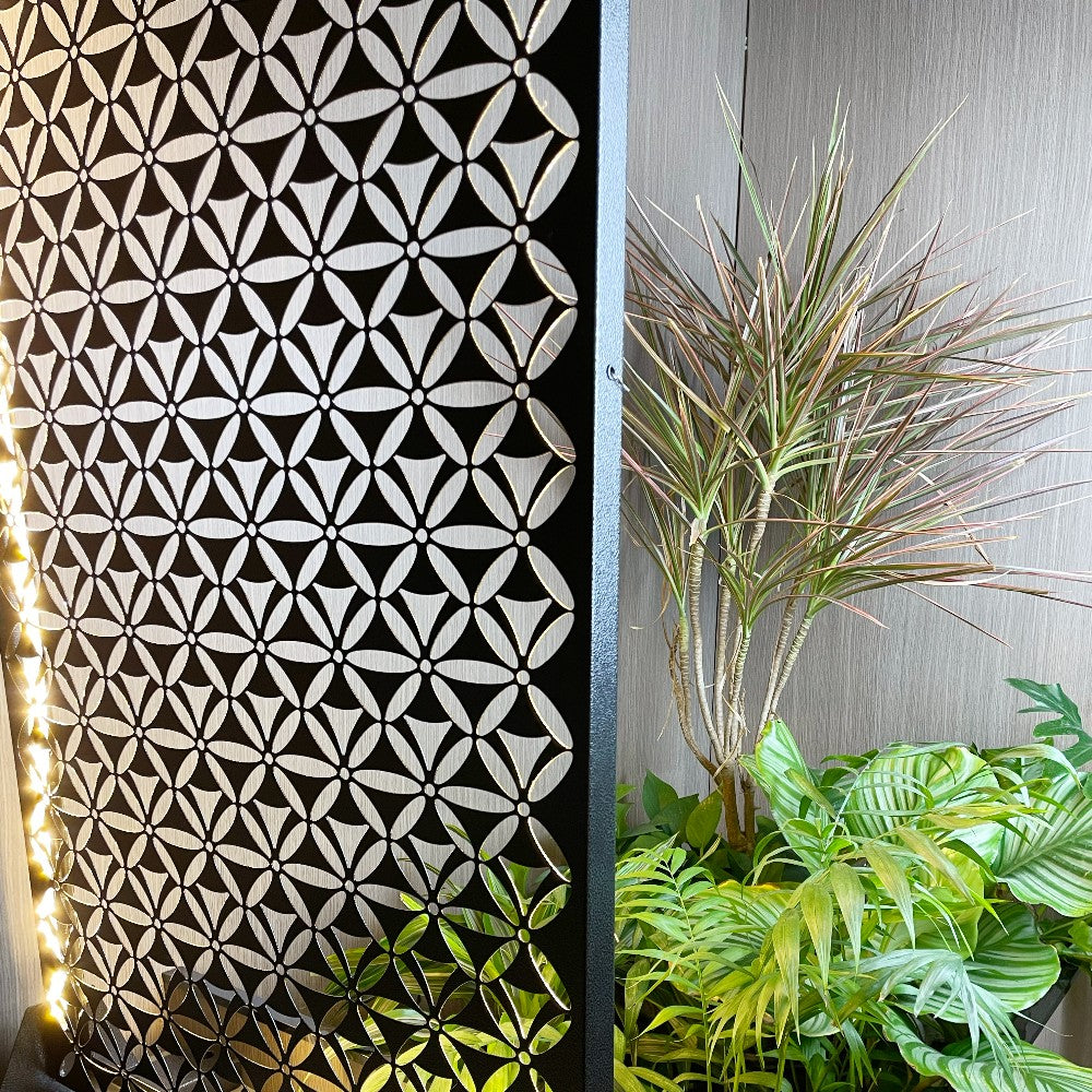 custom laser cut decorative metal screen panel
